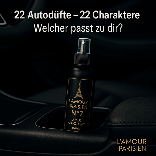 22 Autodüfte. 22 Charaktere. Welcher Duft passt zu dir?