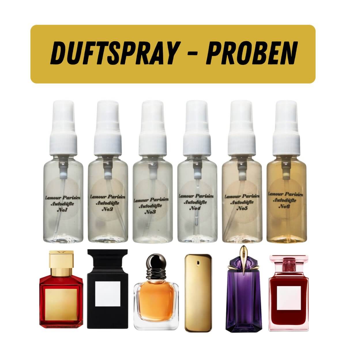 Duftspray - Proben - Luxus Autodüfte