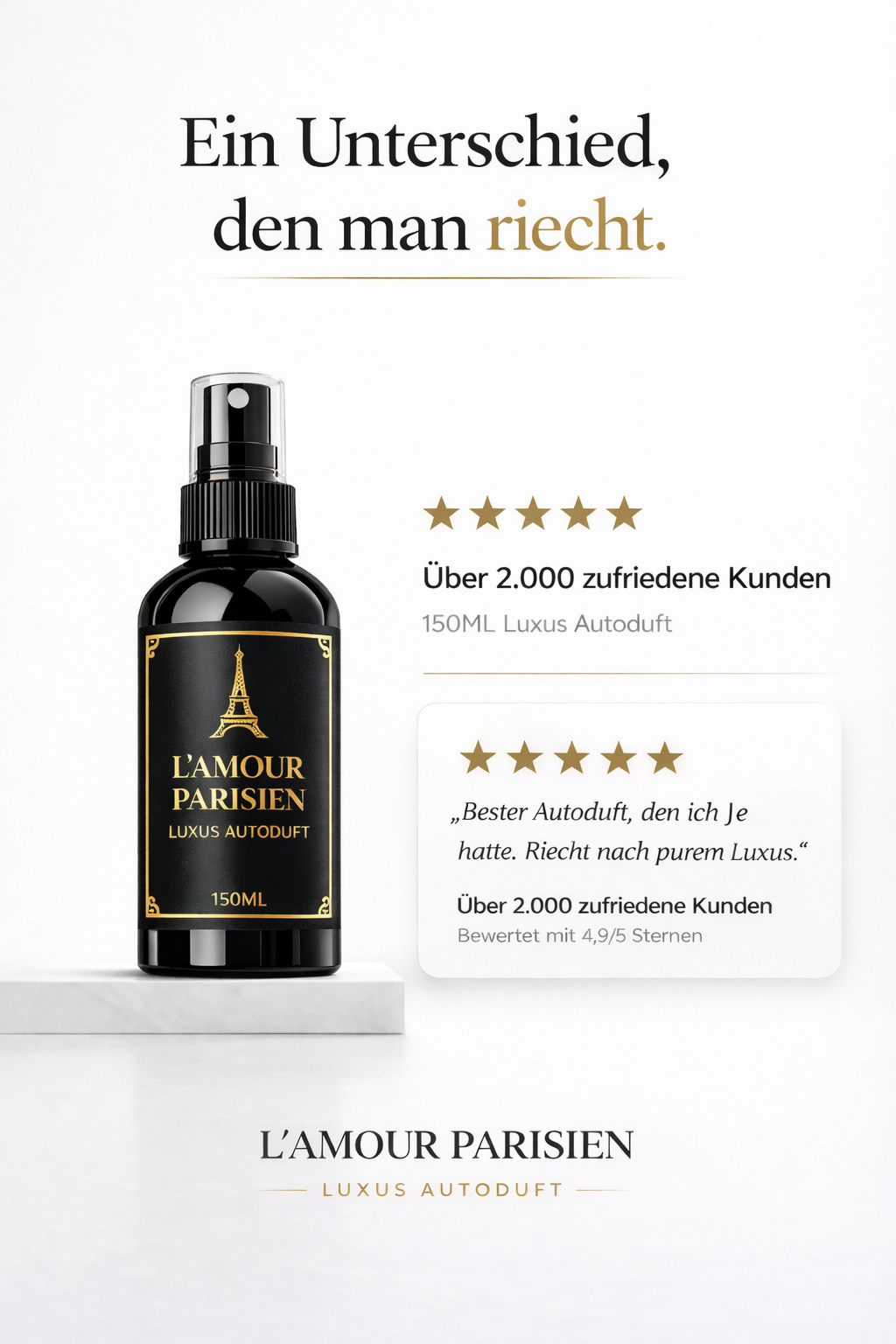 Auto Parfüm Spray für einen frischen und intensiven Innenraumduft